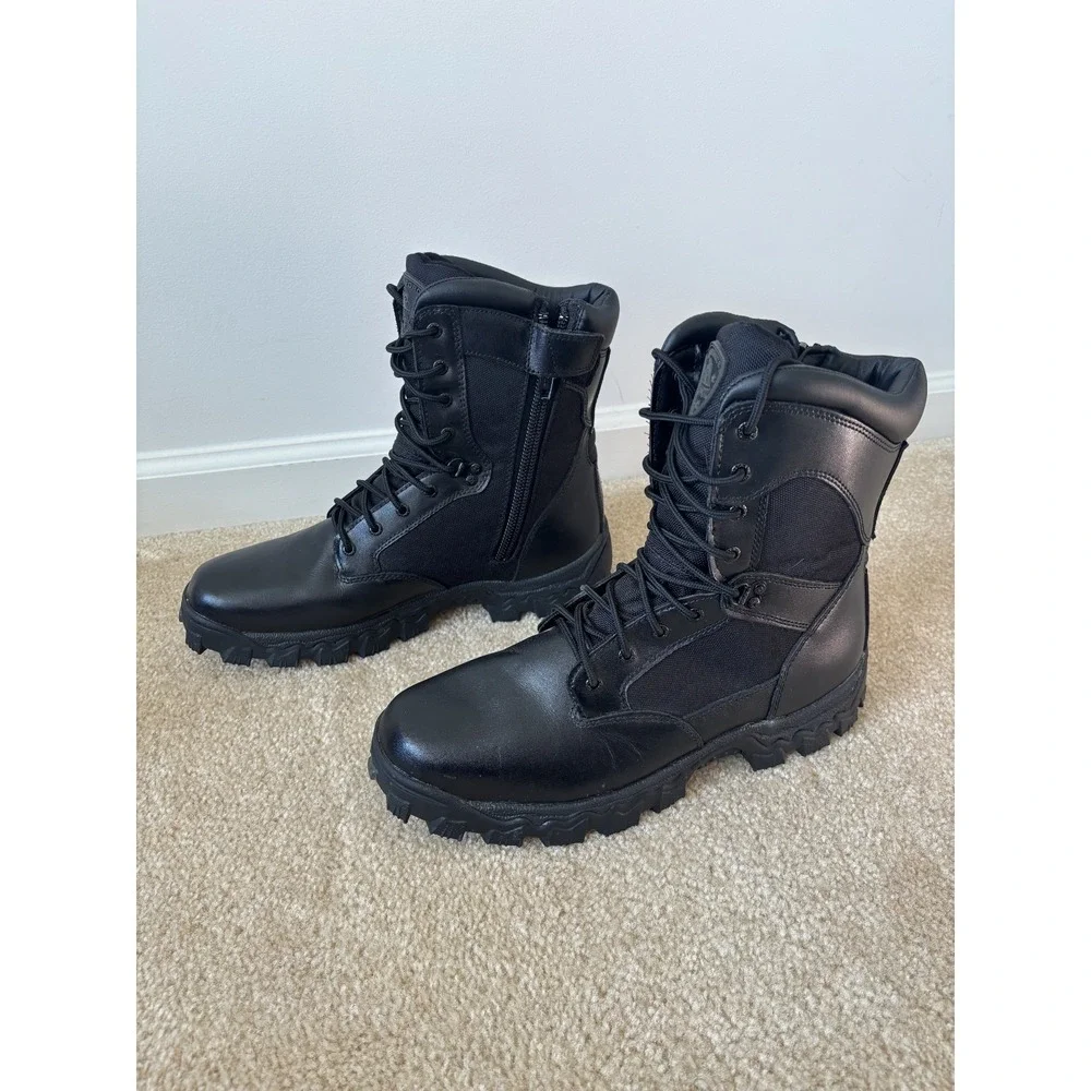 Rocky Men's Alpha Force Waterproof Boots Black, Size 13 Wide